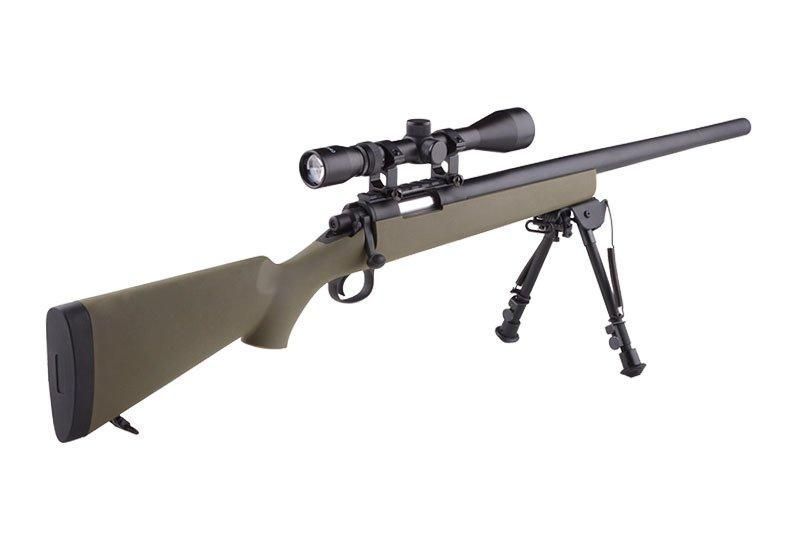 Страйкбольный аналог karabinu snajperskiego SW-10 z lunetą i dw&oacute;jnogiem (Upgraded) - tan [Snow Wolf] (для страйкболу) SWL-03-029487 фото