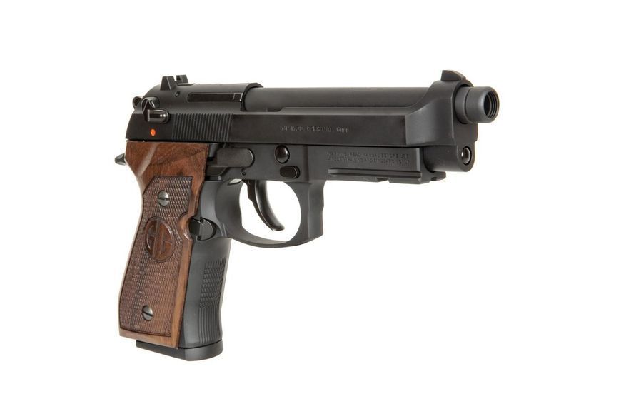 Страйкбольный аналог pistoletu GPM92 GP2 walnut grip edition - czarna [G&G] (для страйкболу) GIG-02-029191 фото