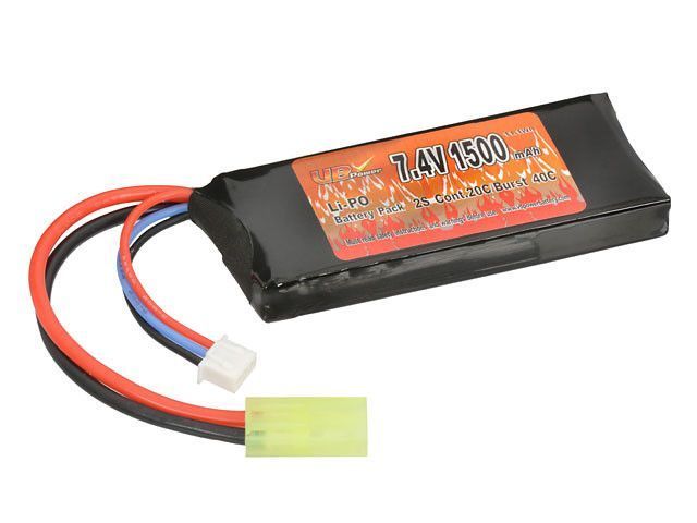 Акумулятор Li-Po 1500 mAh 7,4V 20/40C [Victory Battery] (для страйкболу) VL201574 фото