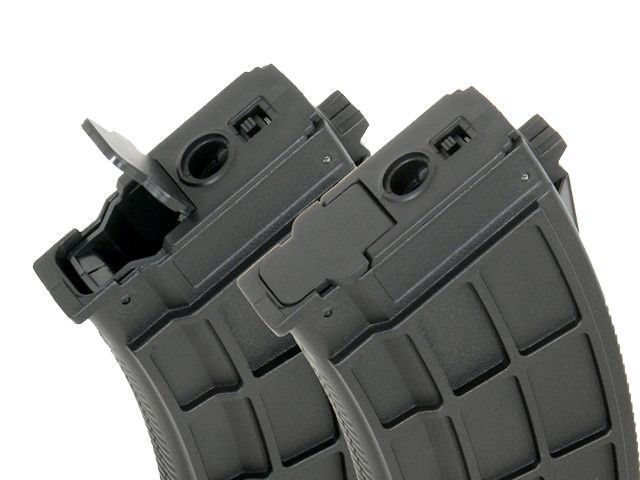 Полимерный магазин Hi-Cap 530 шаров для AK/AKM - Black [BattleAxe] (для страйкбола) FBP2354 фото