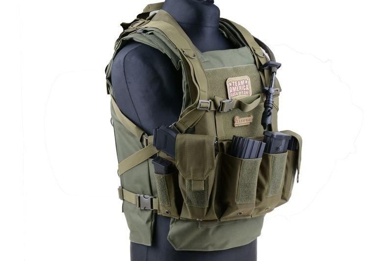 Жилет тактичний (розвантажувальний) типу Chest Rig - olive [GFC Tactical] (для страйкболу) GFT-18-007964 фото