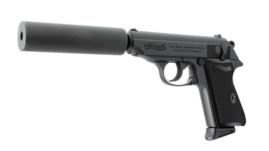 Страйкбольний пістолет Walther Airsoft PPK/S GBB із глушником [Umarex] 2.6558 фото