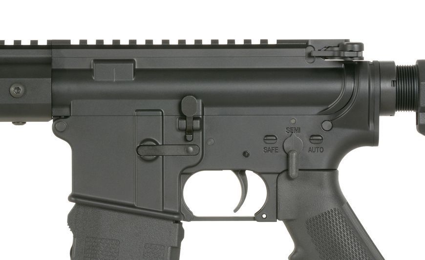 Страйкбольний карабін AR-15 G106 GBB MWS 13" (Green Gas) - Black [Double Eagle] (для страйкболу) G106-E2-BK фото