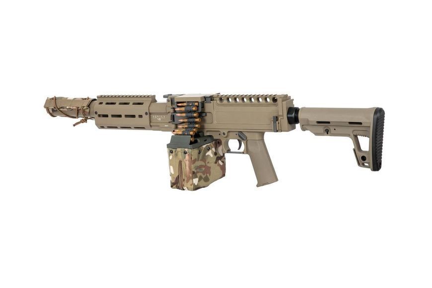 Страйкбольный аналог lekkiego karabinu maszynowego AQUILA VII LMG - tan [Secutor Arms] (для страйкболу) SEU-01-032631 фото