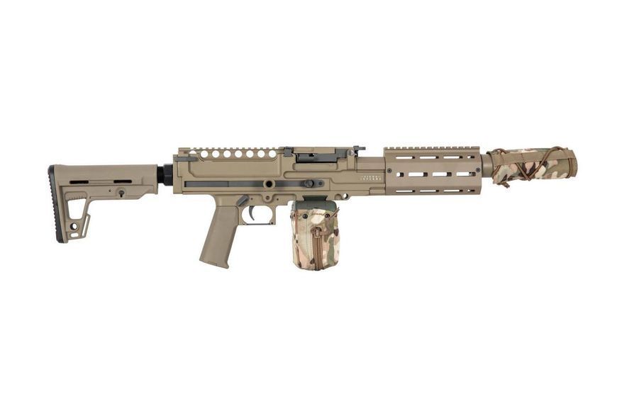 Страйкбольный аналог lekkiego karabinu maszynowego AQUILA VII LMG - tan [Secutor Arms] (для страйкболу) SEU-01-032631 фото