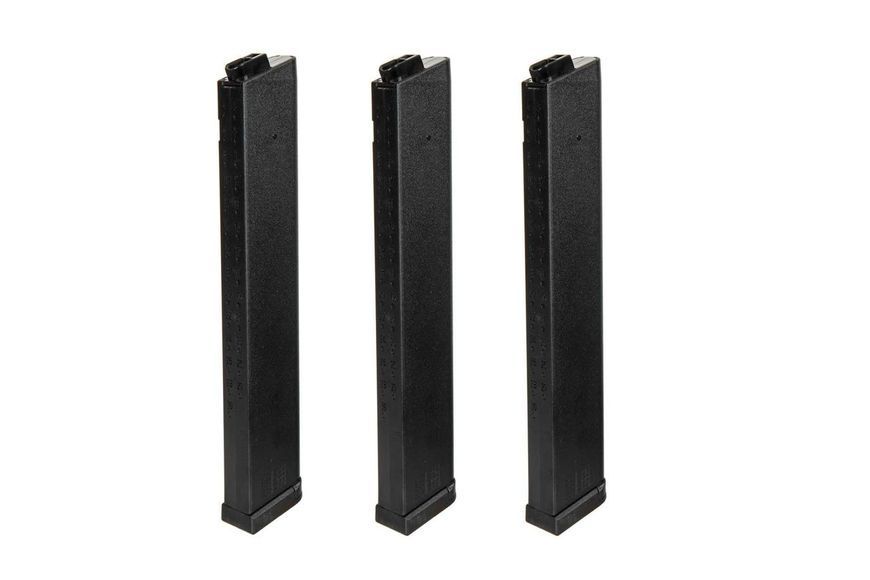 Zestaw 3 magazynk&oacute;w mid-cap 120 kulek do моделей KWA QRF Mod.2 [KWA] (для страйкболу) KWA-05-030062 фото