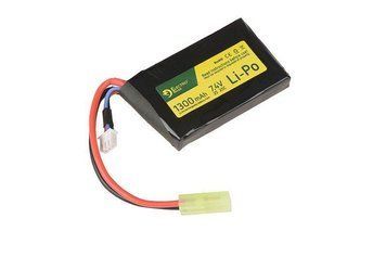 Аккумулятор LiPo 7.4V 1300mAh 1-modułowy 20/40C; Tamiya mały [ElectroRiver] (для страйкбола) ELR-06-012701 фото