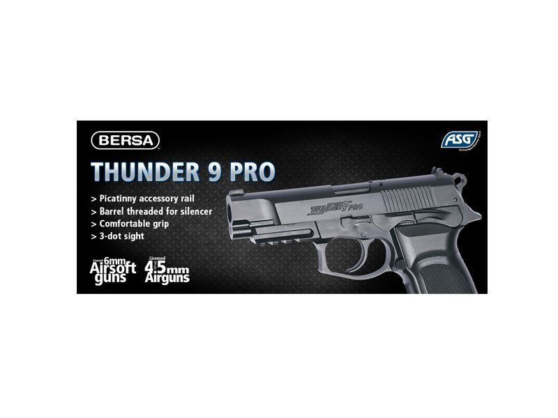 Страйкбольный аналог CO2 pistoletu Bersa Thunder 9 PRO [ASG] (для страйкболу) ASG-02-003256 фото