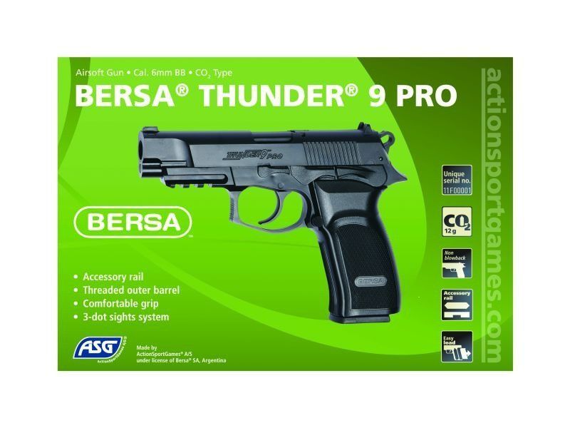 Страйкбольный аналог CO2 pistoletu Bersa Thunder 9 PRO [ASG] (для страйкболу) ASG-02-003256 фото