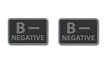 Helikon - PVC Patch - Blood Type - B- NEG - Black - 2pcs (для страйкбола) 11921 фото