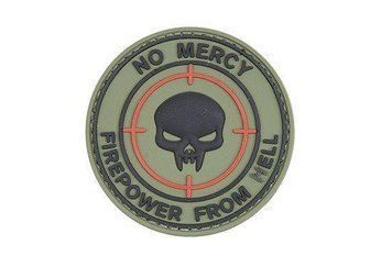 Нашивка 3D - NO MERCY &ndash; KINETIC WORKING GROUP - Olive [GFC Tactical] GFT-30-004687 фото