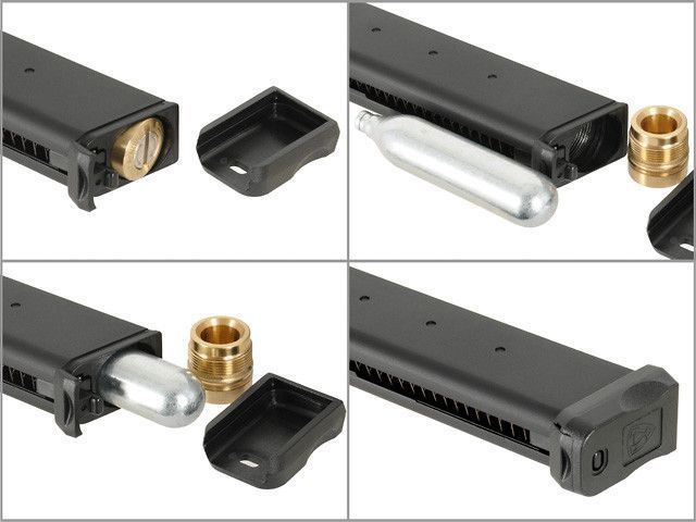 Długi Magazynek CO2 do pistoletu Dragonfly/Shark/ACP/Scorpion/Hornet [APS] (для страйкболу) AC063 фото