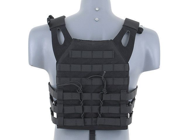Легкий Jump Plate Carrier з аналогом балістичних пластин - BLACK [Emerson] (для страйкболу) EM7344F фото