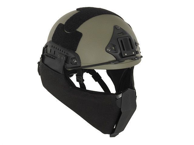 Osłona szczęki do hełmu/kasku - Black [FMA] (для страйкболу) TB1304-BK фото
