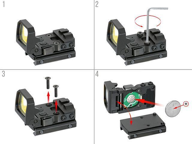 Celownik kolimatorowy FLIP-UP [PCS] (для страйкбола) M51615254 фото