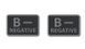 Helikon - PVC Patch - Blood Type - B - NEG - Black - 2pcs (для страйкболу) 11921 фото