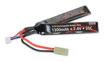 ASG - AEG Battery - LiPo - 7,4 V - 1300 mAh - 25C - [1+1] - 17206 (для страйкболу) 11618 фото