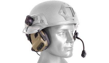 Earmor - Earmor - M32H Tactical Mod 1 Communication Headset for Helmets - Coyote (для страйкбола) 16758 фото