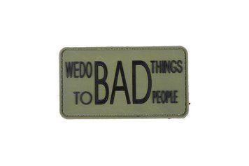 Нашивка 3D - We do bad things [GFC Tactical] (для страйкболу) GFT-30-009540 фото