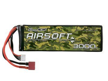 Страйкбольный АКБ 25/50C 3000mAh 3S1P 11.1V LiPo T-Plug&nbsp;(для страйкбола) B-AS-25-50C-3000-3S1P фото