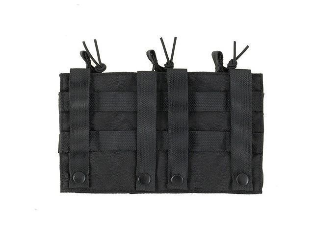 Открытый тройной подсумок для магазинов 7.62 - Black [8FIELDS] (для страйкбола) M51613110-BK фото