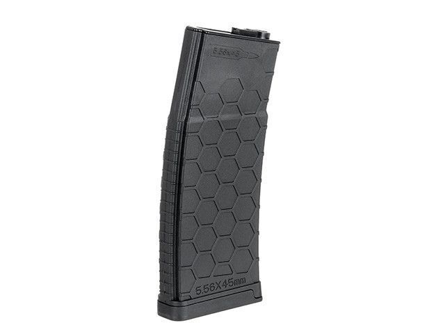 Polimerowy magazynek Flash Hi-Cap na 380 kulek AR15/SCAR16/TAVOR/ARX100 - Black [BattleAxe] (для страйкболу) FBP2343 фото