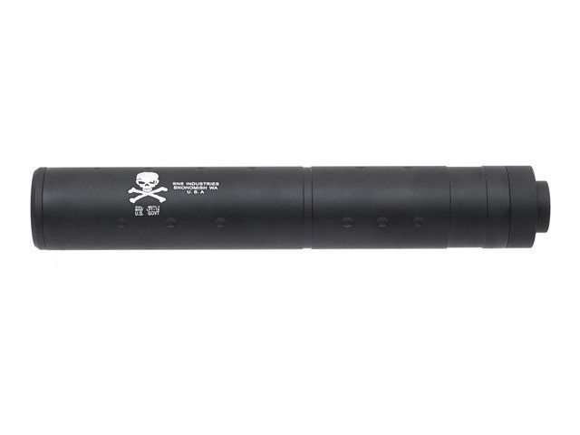 Страйкбольный глушитель 196mm - SKULL LOGO [Big Dragon] (для страйкбола) BD0446W фото