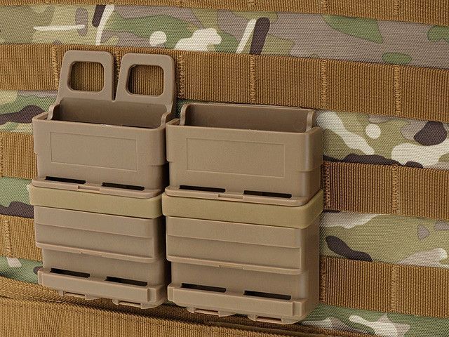 Polimerowa ładownica na 2 magazynki 5.56 - dark earth [FMA] (для страйкболу) TB299 фото