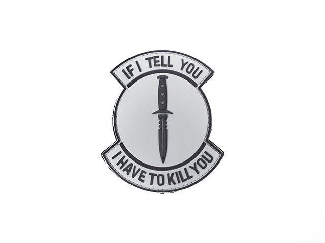 Нашивка IF I TELL YOU PVC 1 [Emerson] (для страйкбола) EM5547 фото
