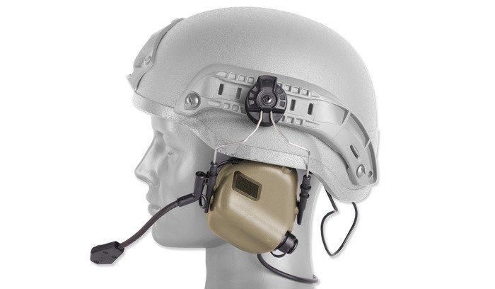 Earmor - Earmor - M32H Tactical Mod 1 Communication Headset for Helmets - Coyote (для страйкбола) 16758 фото