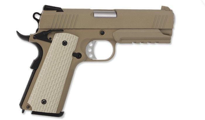 WE - SOCOM 4.3 with Rail Pistol airsoft - FDE - Full Metal (для страйкбола) 7758 фото