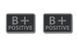 Helikon - PVC Patch - Blood Type B+ POS - Black - 2pcs (для страйкболу) 11920 фото