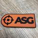 Нашивка PVC 3D - ASG - Orange ASG-Orange-АСГ фото 1