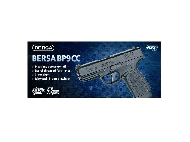 Страйкбольный аналог pistolet Bersa BP9CC [ASG] (для страйкболу) ASG-02-003638 фото