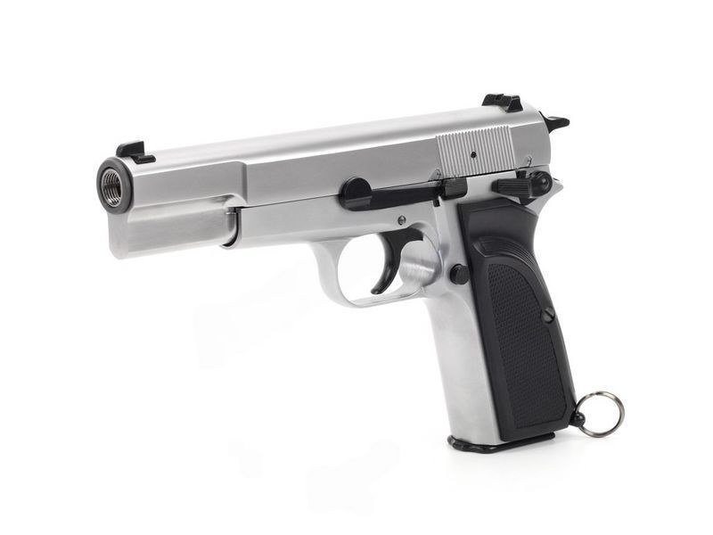 Страйкбольний пістолет Browning Hi Power MK III - Silver [WE] (для страйкболу) WET-02-030882 фото