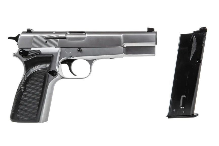 Страйкбольний пістолет Browning Hi Power MK III - Silver [WE] (для страйкболу) WET-02-030882 фото
