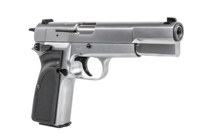 Страйкбольний пістолет Browning Hi Power MK III - Silver [WE] (для страйкболу) WET-02-030882 фото