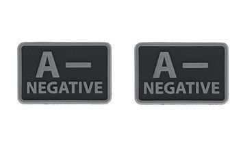 Helikon - PVC Patch - Blood Type - A- NEG - Black - 2pcs (для страйкбола) 11919 фото