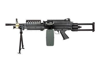 Страйкбольный аналог karabinu maszynowego M249 SPW - czarna [A&K] (для страйкболу) AIK-01-026315 фото