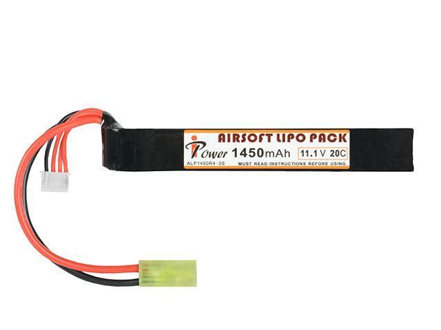 Аккумулятор Li-Po 1450mAh 11,1V 20C [IPower] (для страйкбола) ALP1450R4-3S-S фото
