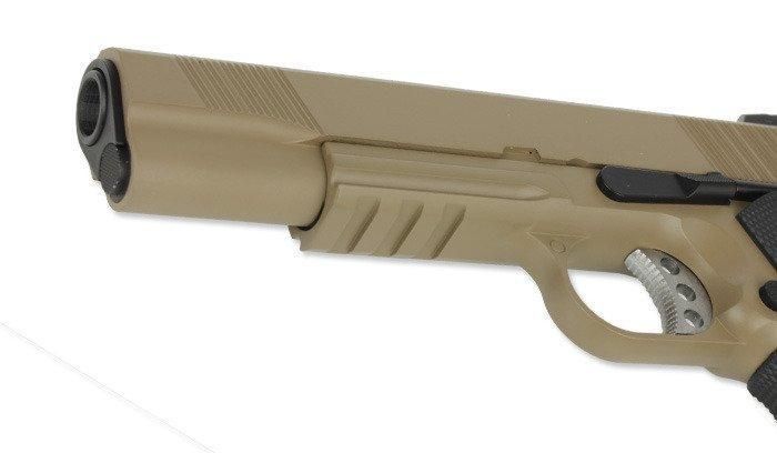 WE - SOCOM MEU with Rail Pistol airsoft - FDE - Full Metal (для страйкболу) 7759 фото