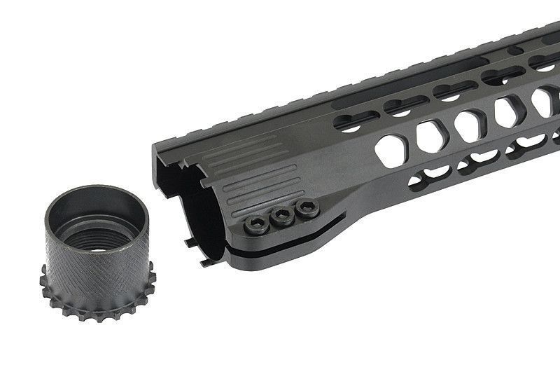 17 дюймова цівка Free Float в системі Key-Mod - Black [Vector Optics] (для страйкболу) SCRAAM-41 фото