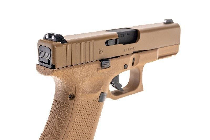 Страйкбольный пистолет GBB Glock 19X Green Gas - coyote [Umarex] (для страйкбола) UMA-02-026669 фото