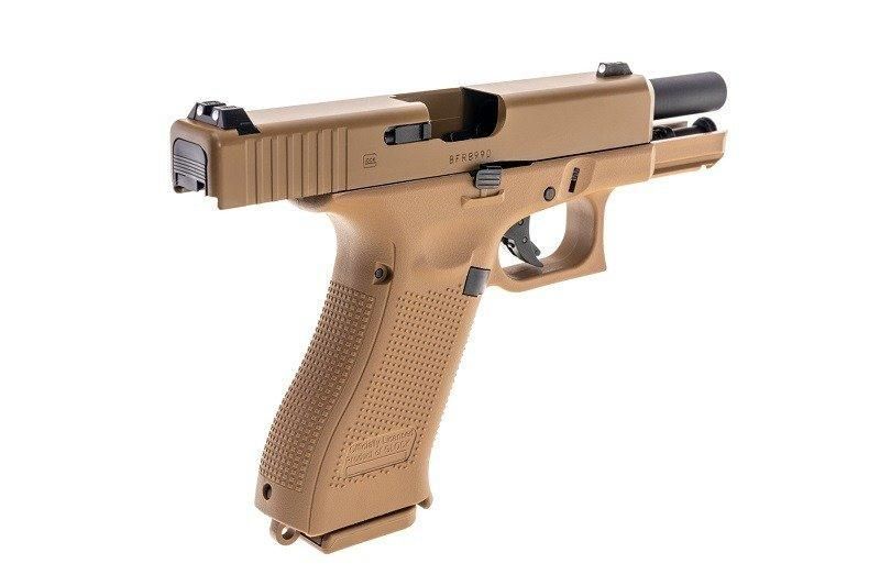 Страйкбольный пистолет GBB Glock 19X Green Gas - coyote [Umarex] (для страйкбола) UMA-02-026669 фото