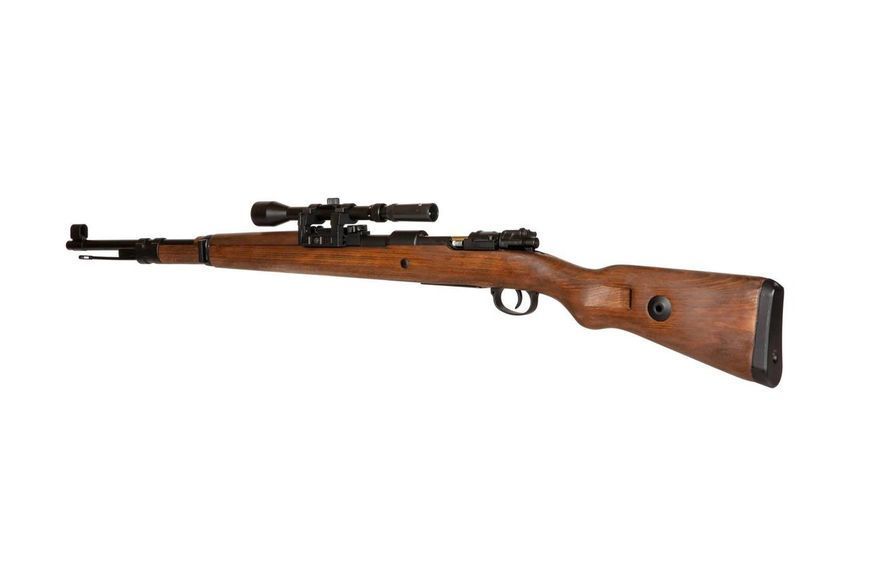 Страйкбольна гвинтівка Kar98k (спрингова) - версія з дерева + оптичний приціл [Double Bell / DBoys] (для страйкболу) DBY-03-031928 фото