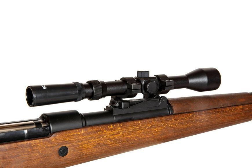 Страйкбольна гвинтівка Kar98k (спрингова) - версія з дерева + оптичний приціл [Double Bell / DBoys] (для страйкболу) DBY-03-031928 фото