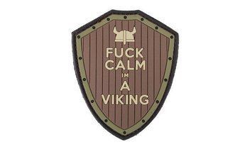101 Inc. - 3D Patch - F*ck Calm - Brown / Green - 444130-5409 (для страйкбола) 18961 фото