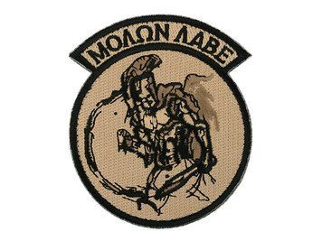 Нашивка haftowana Navy SEALS Spartan Molon [Minotaurtac] (для страйкбола) MIN10-NAVY фото