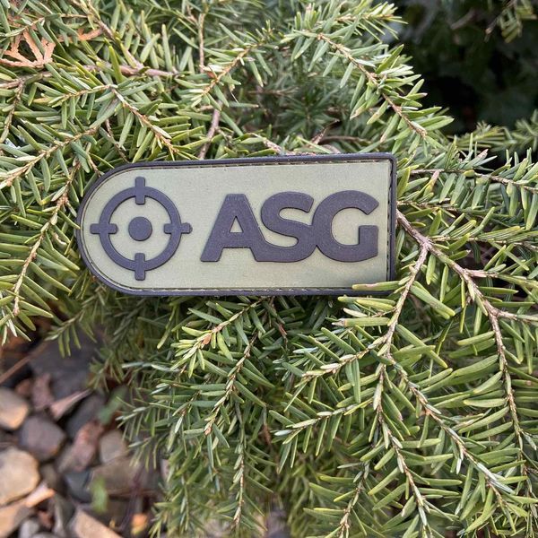 Нашивка PVC 3D - ASG - OLIVE ASG-OLIVE-АСГ фото