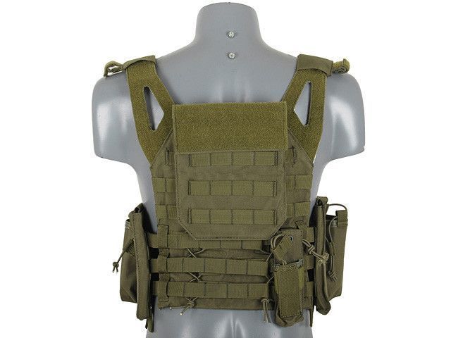 Легкий Jump Plate Carrier c подсумками - OLIVE [8FIELDS] (для страйкболу) M51611021-OD фото